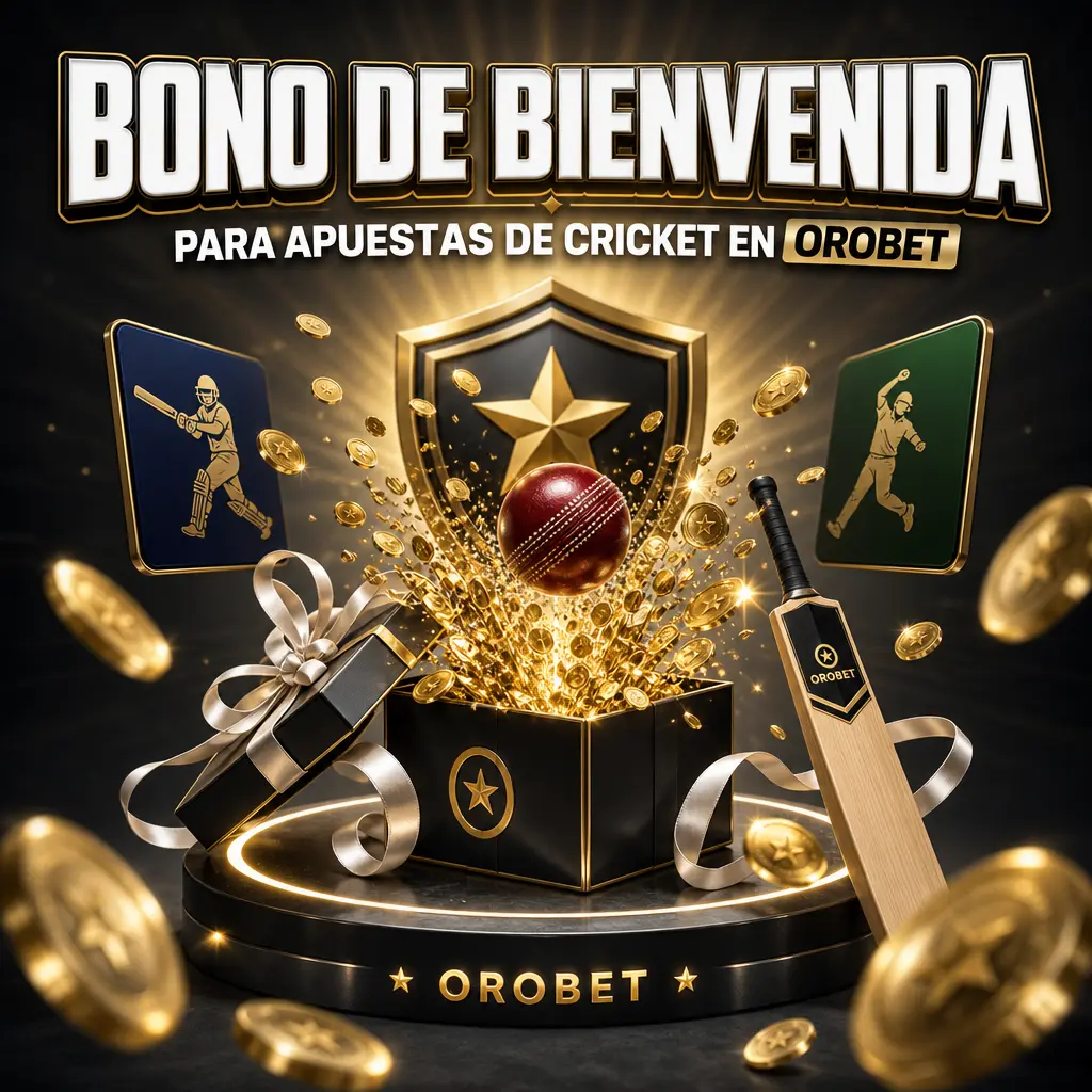 Bono de bienvenida para apuestas de cricket en Orobet: 225% hasta 1000 USD en tu primer depósito deportivo.
