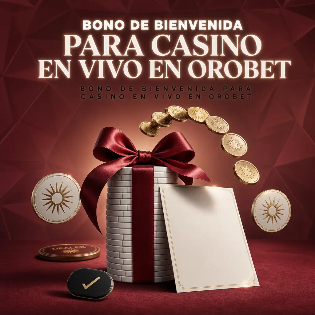Bono de Bienvenida Live 100% hasta 1000 USD en Orobet para mesas de crupier en vivo, ruleta, blackjack y bacará