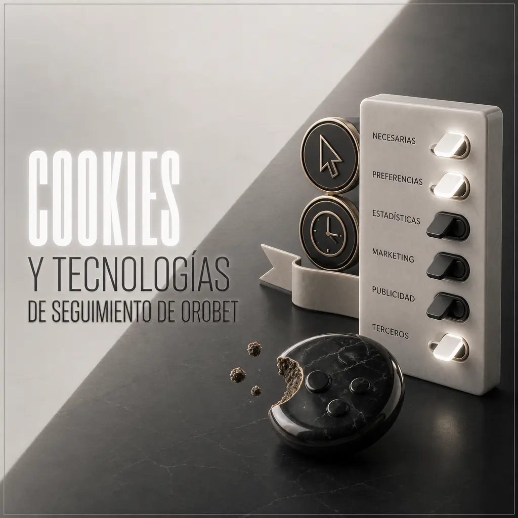 Panel de configuración de cookies y tecnologías de seguimiento de Orobet para proteger cuentas y personalizar contenido