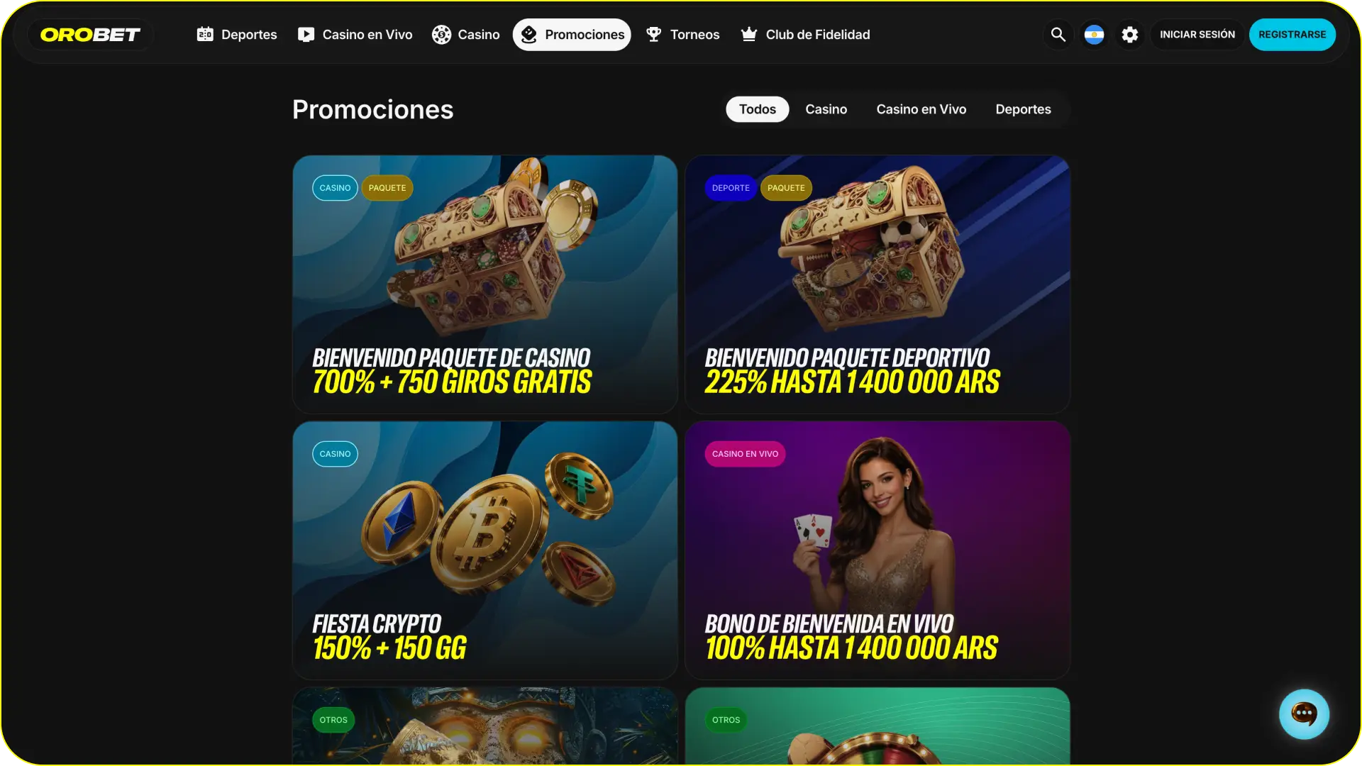 Aprovecha las generosas promociones del casino Orobet.