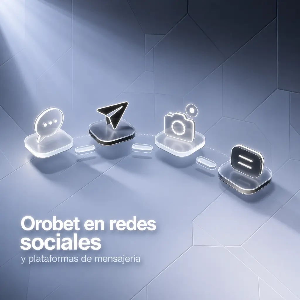 Orobet en Instagram, Telegram, WhatsApp y X: promociones, cuotas de fútbol argentino, alertas de bonos y novedades de la plataforma.