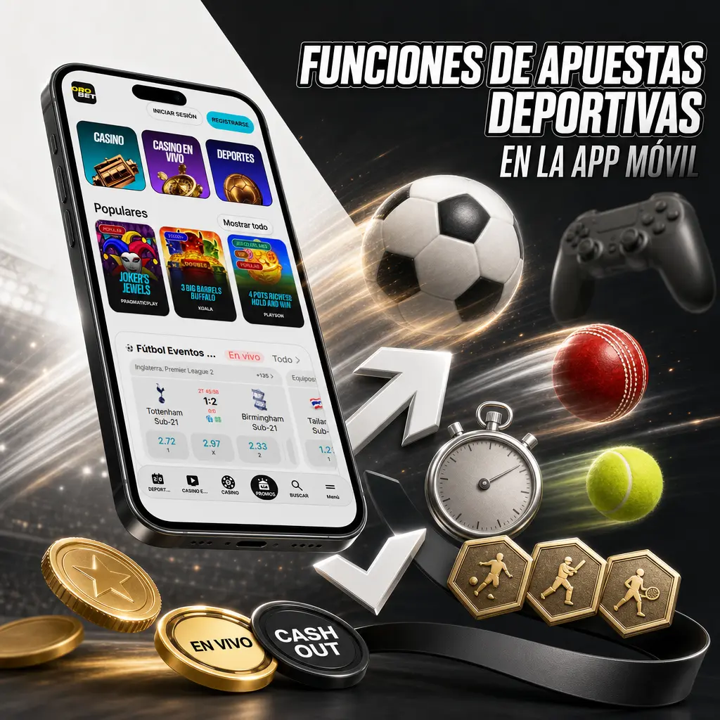 Apuestas deportivas en la app móvil: más de 25 disciplinas, cuotas en vivo, cash out y bet builder