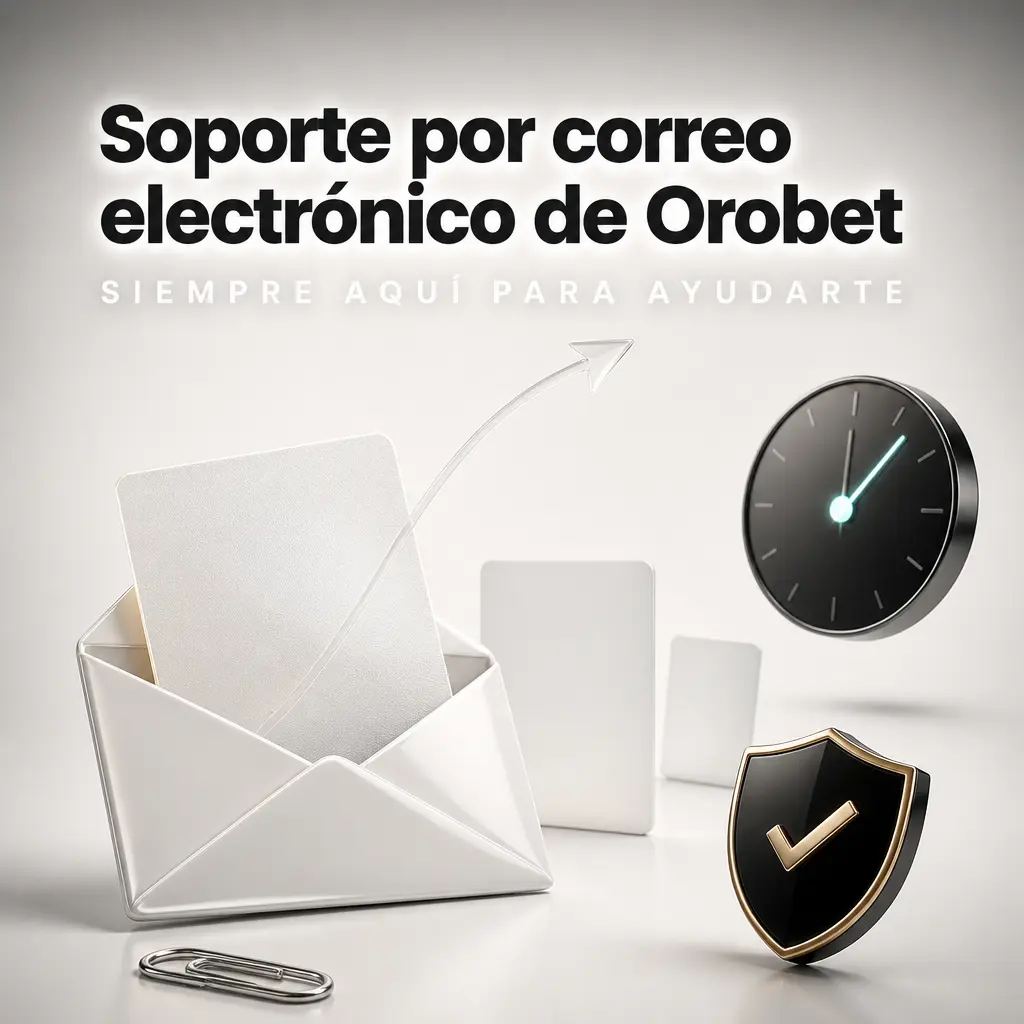 Soporte por correo electrónico de Orobet para reclamos de retiro, cambios de datos y disputas de bonos